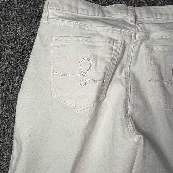 Lilly Pulitzer South Ocean High Rise Lemon Meringue Cropped Jeans Size 4 - Picture 7 of 7